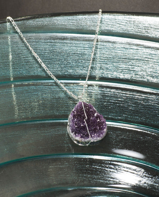 Druse Crystal Necklace