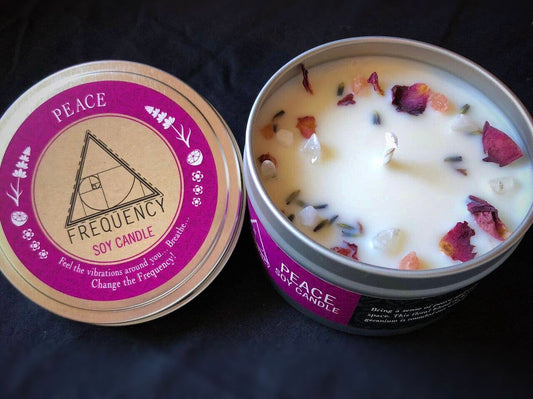 Peace Crystal Candle