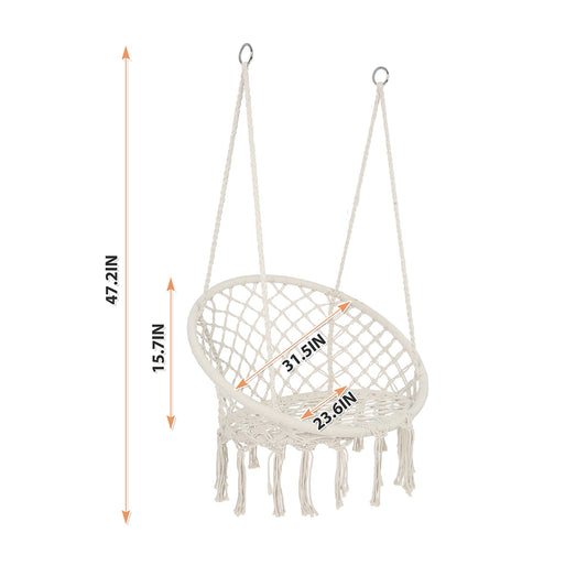 Macrame Hanging Hammock Chair