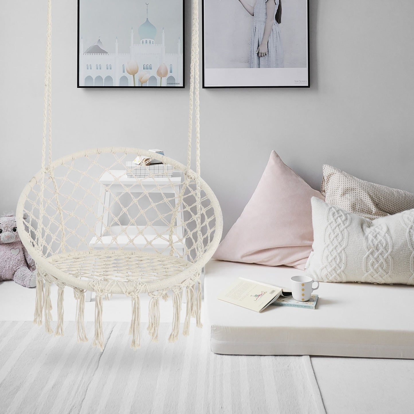 Macrame Hanging Hammock Chair