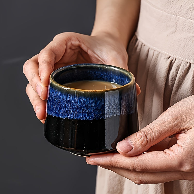 Set of 2 Japanese Kiln Ceramic Mugs