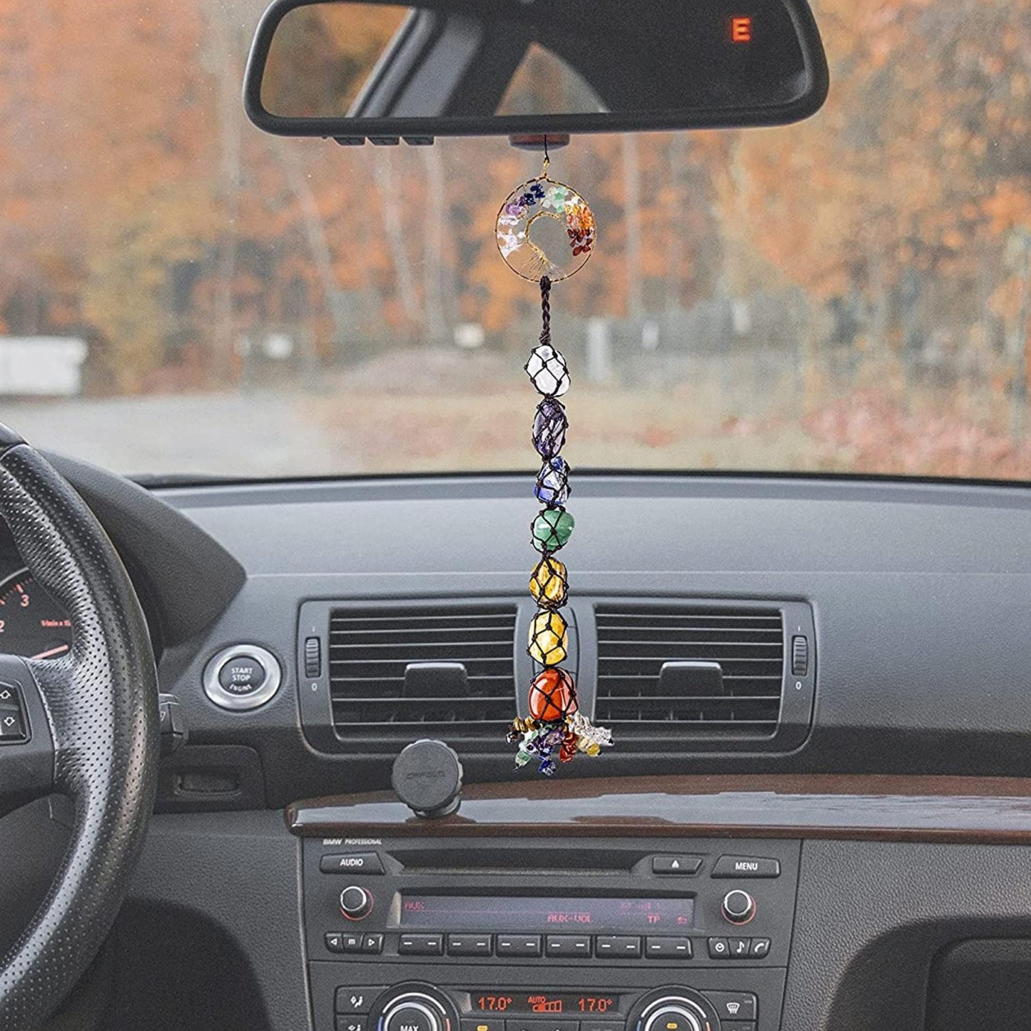 7 Chakra Tree of Life Hanging Crystals