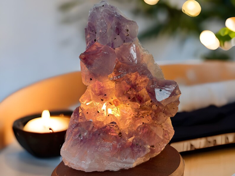 Amethyst  Lamp