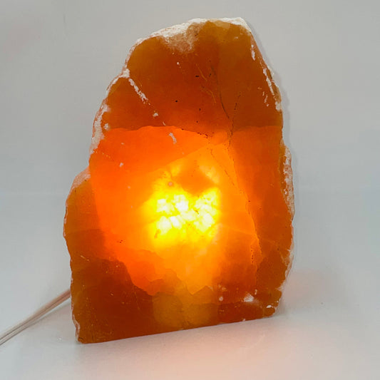 Raw Selenite Lamp