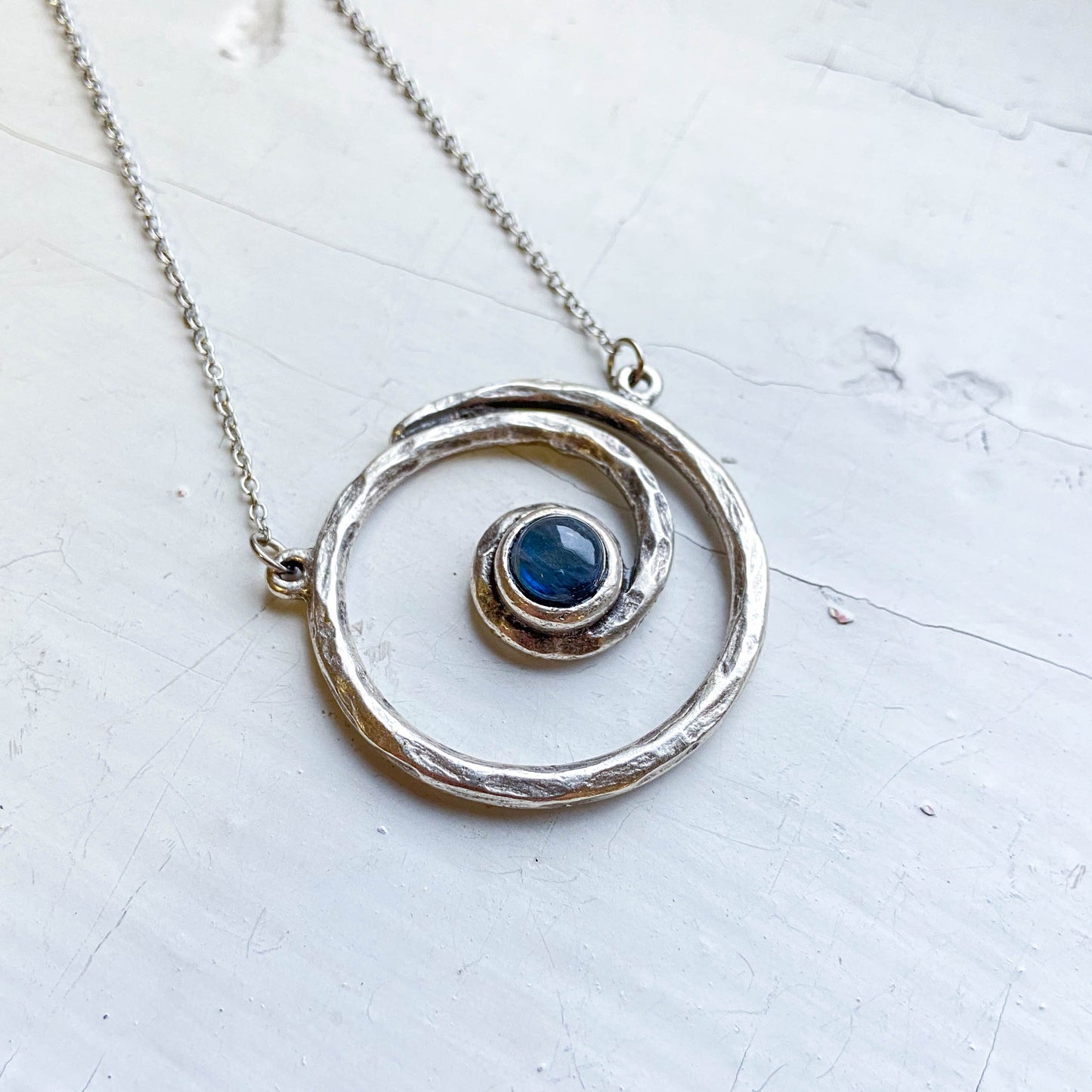 Milky Way Spiral Necklace and Earrings