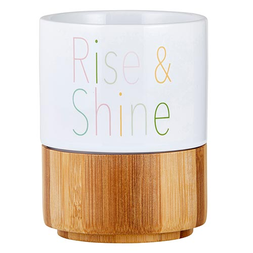 Rise & Shine Mug with Bamboo Base