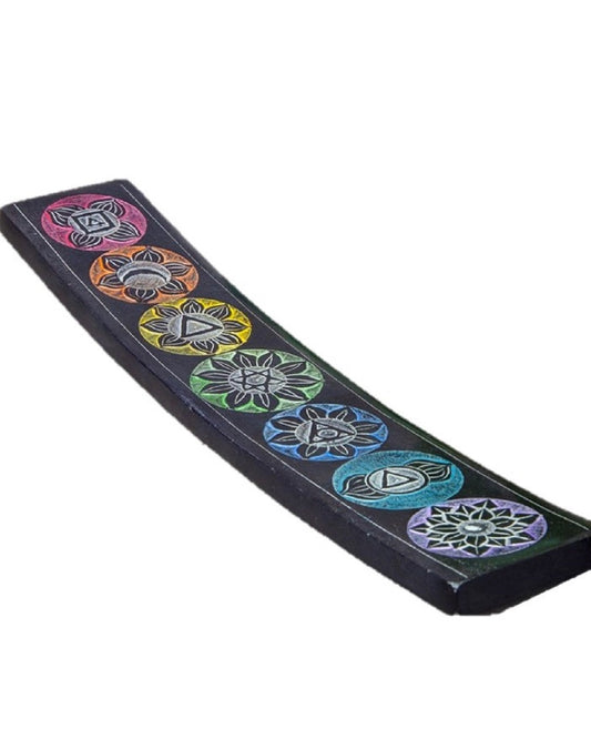 Chakra Soapstone Incense Burner