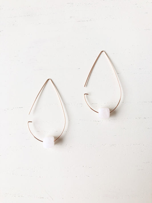 Rose Quartz Earrings