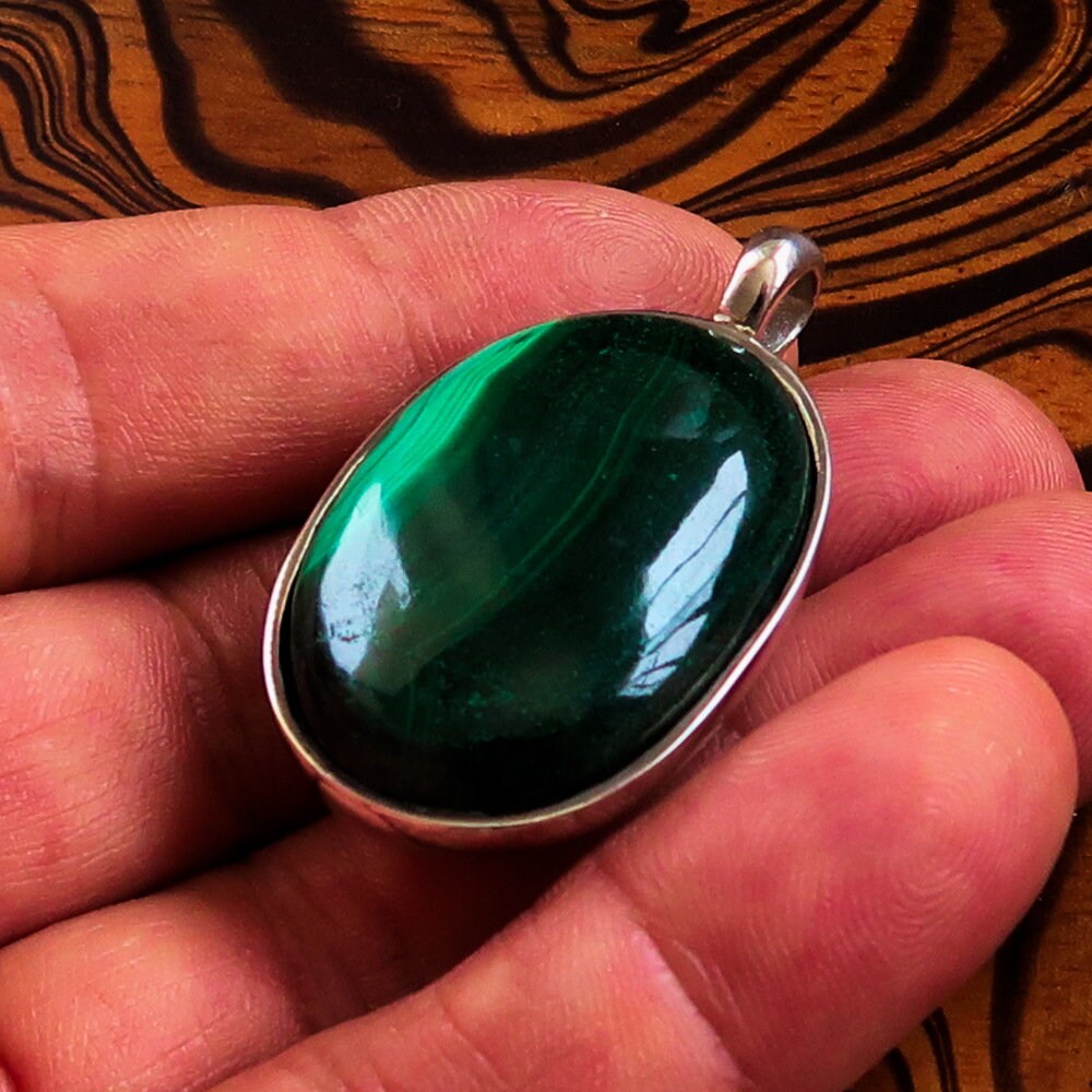 Malachite Oval Pendant