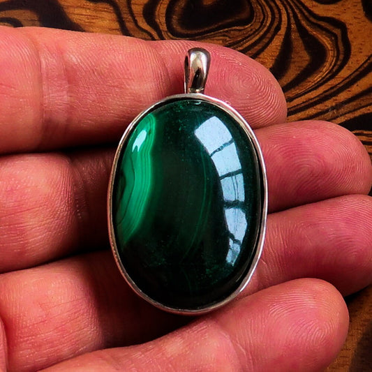 Malachite Oval Pendant