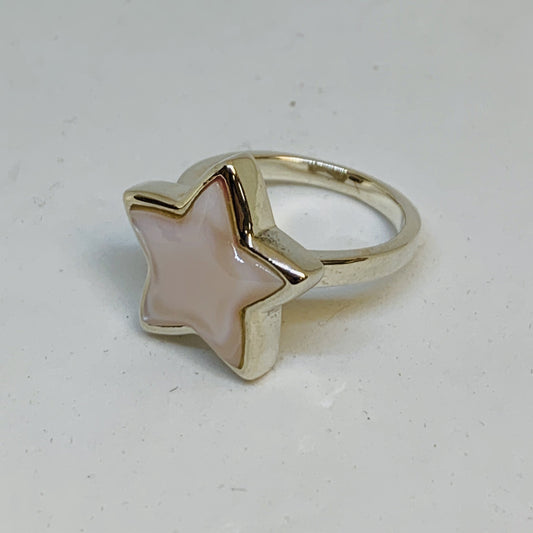 Silver Mother Of Pearl Ring