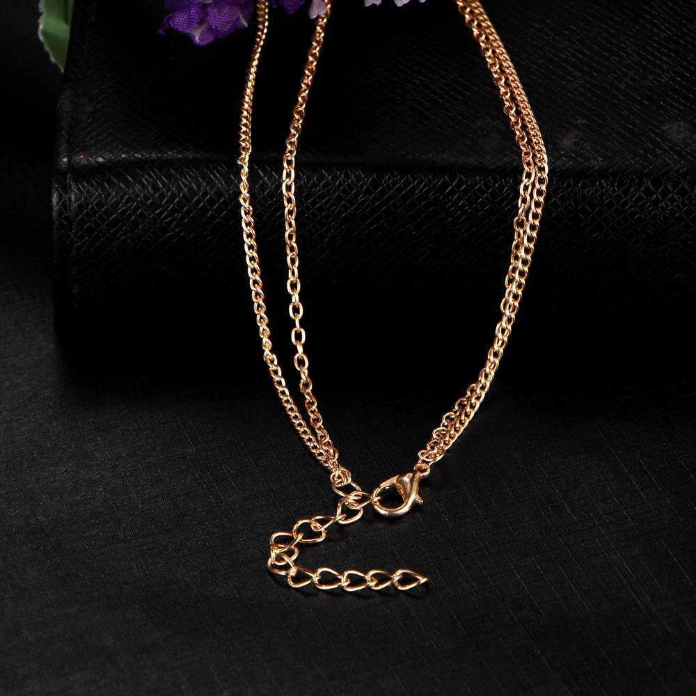 Chevron Double Layer Necklace