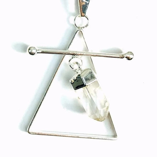 Black Tourmaline and Quartz Necklace