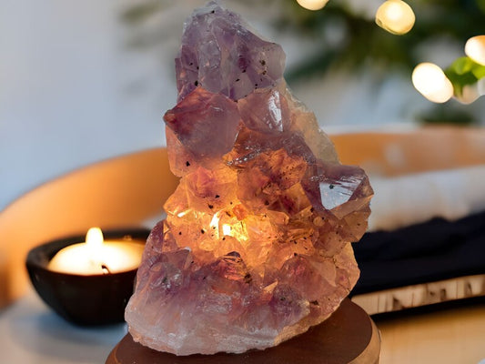 Amethyst  Lamp